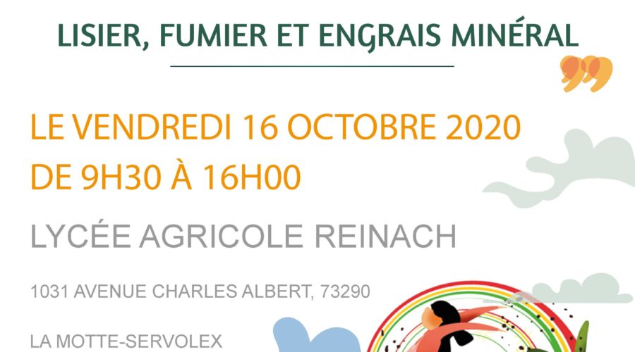 Journée technique FD CUMA / Fertilisation de précision : lisier-fumier-engrais / le 16 Octobre 2020 à la Motte Servolex