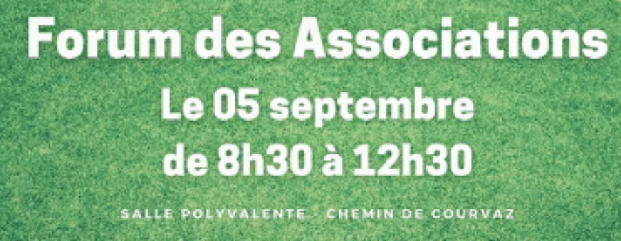 Forum des Associations – samedi 5/09/2020 – Novalaise