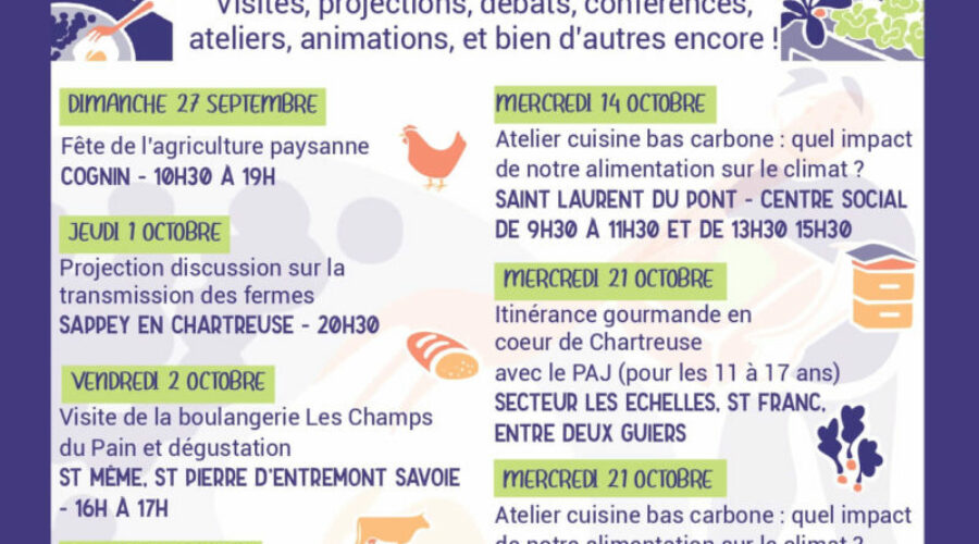 Mois de la Transition alimentaire en Chartreuse