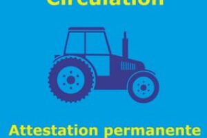 Attestation de déplacement permanente – agriculteur