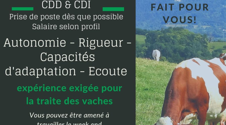 L’agriculture recrute!