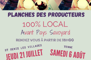 Marchés nocturnes estivaux : artisanat et producteurs de l’Avant Pays Savoyard