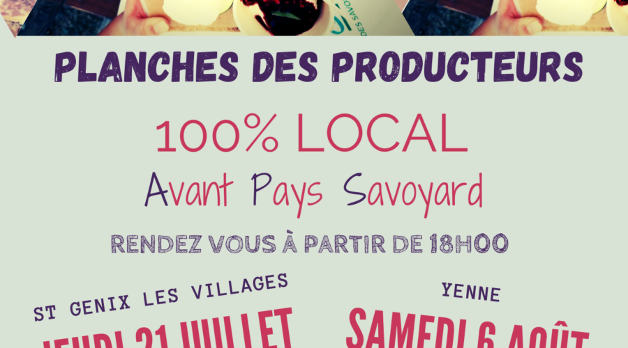 Marchés nocturnes estivaux : artisanat et producteurs de l’Avant Pays Savoyard